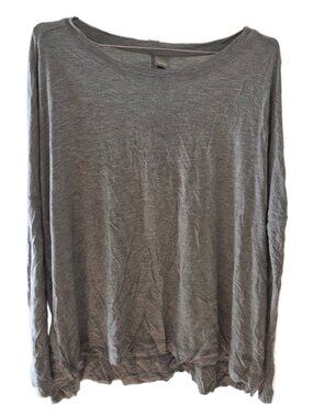Brand New Bench Addendum Oversized Long Sleeve Light Gray Athletic Shirt